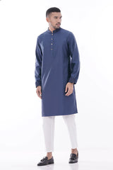 Men's Premium Panjabi (Purplish Blue)
