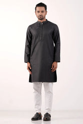 Men's Premium Panjabi (Purplish Grey)