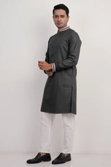 Men Premium Panjabi (Brownish grey)