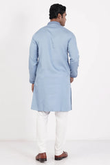 Men's Premium Panjabi (Sky Blue)
