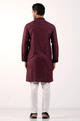 Men's Premium Panjabi (Maroon)