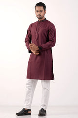 Men's Premium Panjabi (Maroon)