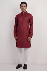Men Premium Panjabi (Maroon)