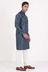 Men Premium Panjabi (Midnight Blue)