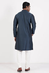 Men Premium Panjabi (Midnight Blue)