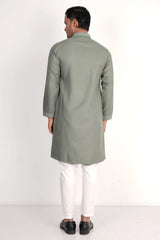 Men Premium Panjabi (Olive)
