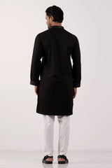 Men Premium Panjabi (Black)