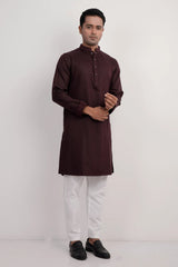 Men Premium Panjabi (Maroon)