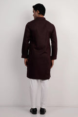 Men Premium Panjabi (Maroon)