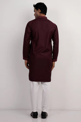 Men Premium Panjabi (Dk. Maroon)
