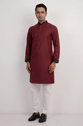 Men Premium Panjabi (Maroon)