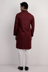 Men Premium Panjabi (Maroon)