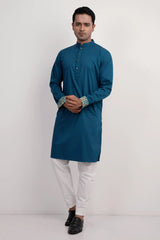 Men Premium Panjabi (Cobalt Blue)