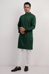 Men Premium Panjabi (Green)