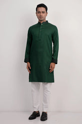Men Premium Panjabi (Green)