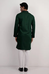 Men Premium Panjabi (Green)
