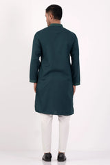 Men Premium Panjabi (Green)