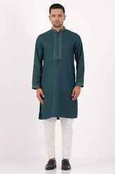 Men Premium Panjabi (Green)