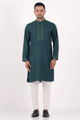 Men Premium Panjabi (Green)