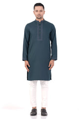 Men Premium Panjabi (Green)