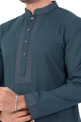 Men Premium Panjabi (Green)