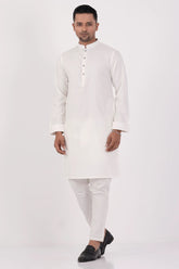 Men Premium Panjabi (White)