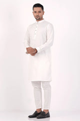 Men Premium Panjabi (White)