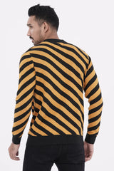 Men's Sweater (Yellow-Black)