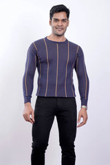 Men's Sweater (Navy Stripe)