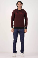 Men's Sweater (Red-Black)