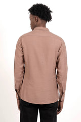 Men's Casual Shirt (Terracotta)