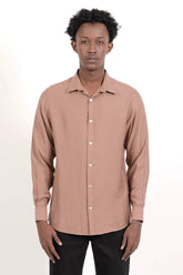 Men's Casual Shirt (Terracotta)
