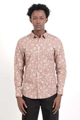 Men's Casual Shirt (Brown Printed)