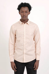 Men's Casual Shirt (Orange Printed)