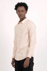 Men's Casual Shirt (Orange Printed)