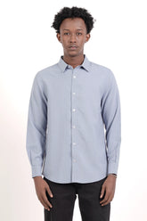 Men's Casual Shirt (Greyish Blue)