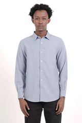 Men's Casual Shirt (Greyish Blue)