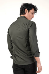 Men's Casual Shirt (Dk. Green)