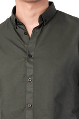 Men's Casual Shirt (Dk. Green)