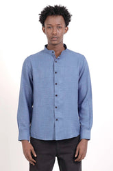Men's Casual Shirt (Blue)