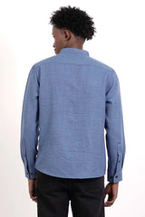 Men's Casual Shirt (Blue)