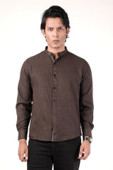 Men's Casual Shirt (Brown)