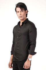 Men's Casual Shirt (Black)