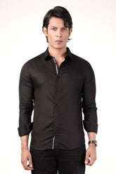 Men's Casual Shirt (Black)