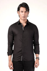 Men's Casual Shirt (Black)