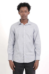 Men's Casual Shirt (Blue Check)