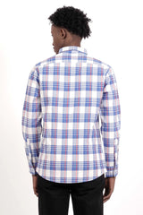Men's Casual Shirt (Blue Check)