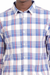Men's Casual Shirt (Blue Check)