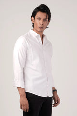 Men's Casual Shirt (White)