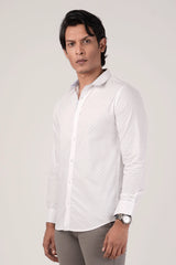 Men's Casual Shirt (White)